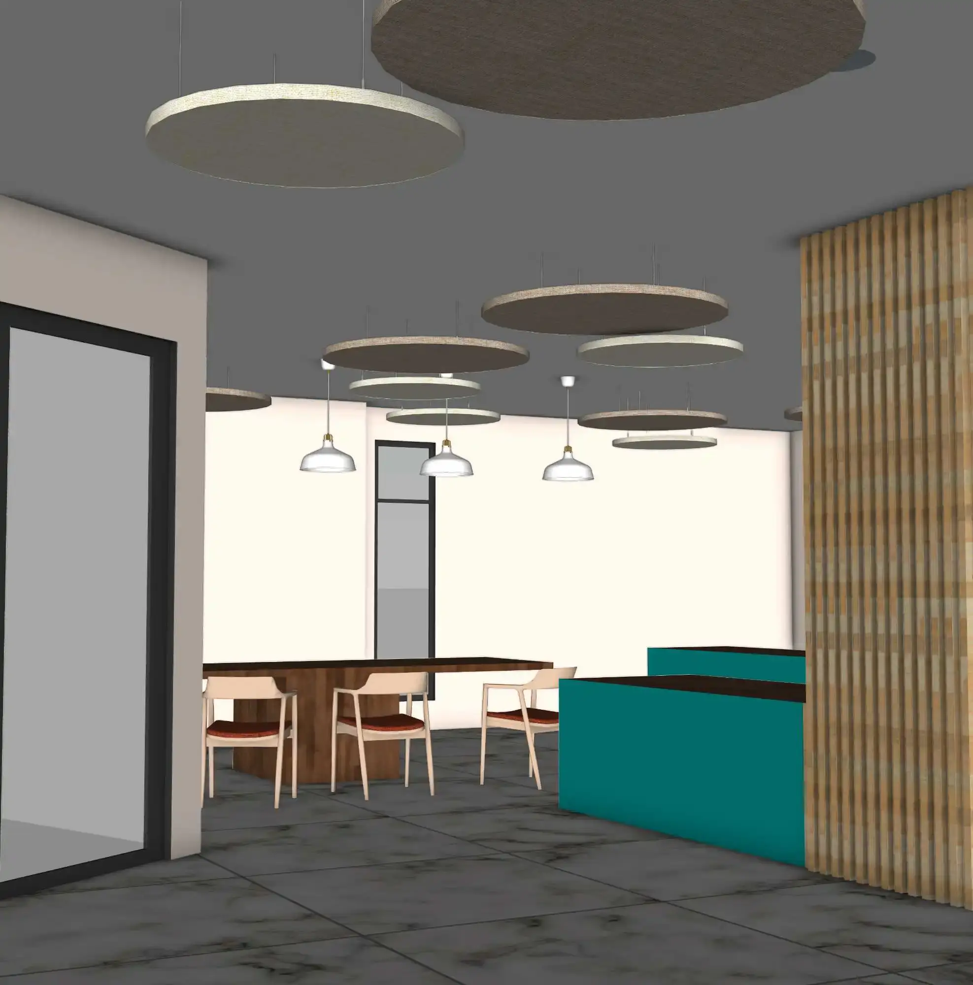 3D implantation panneaux acoustiques 3