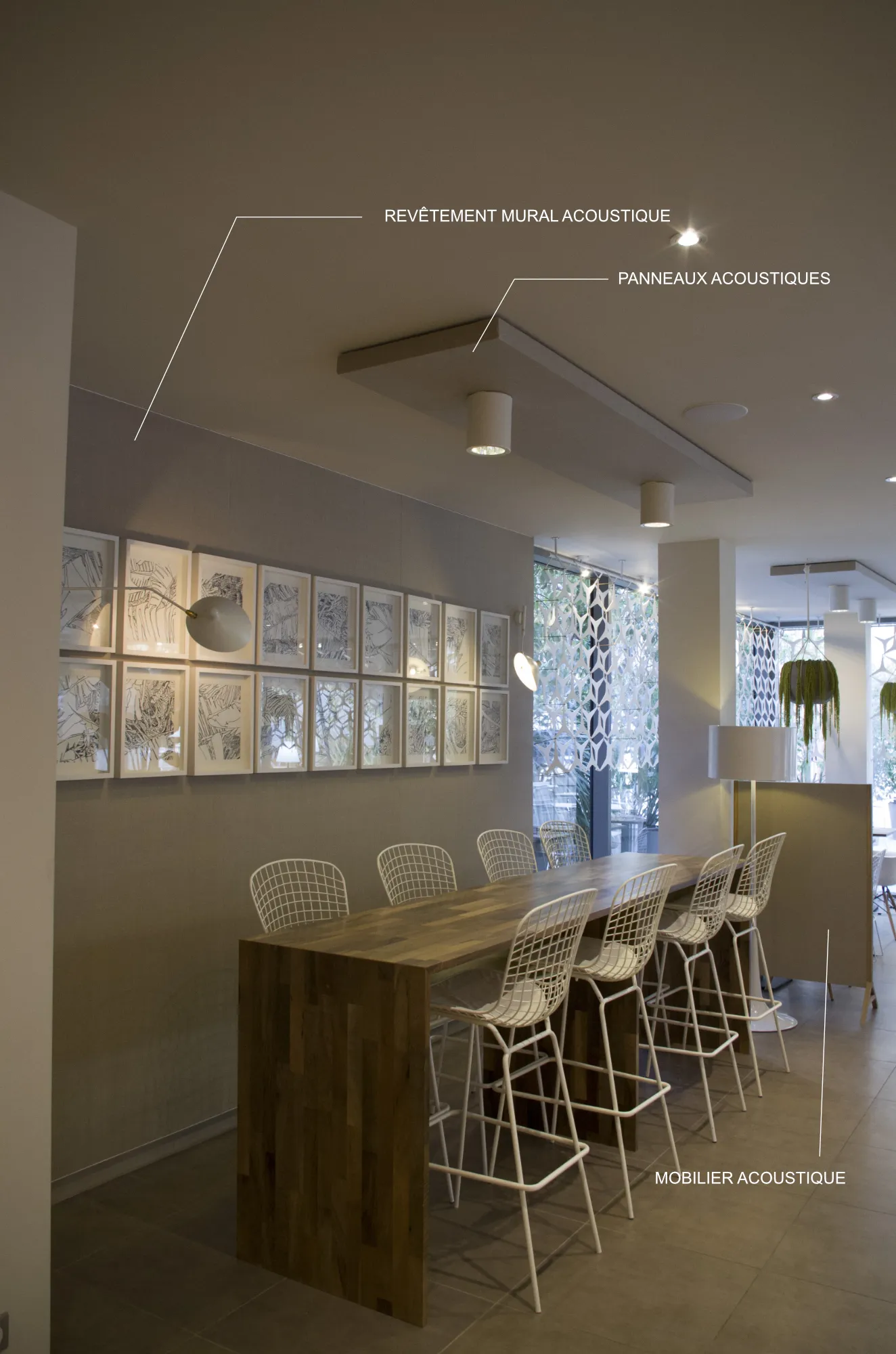 Traitement acoustique restaurant